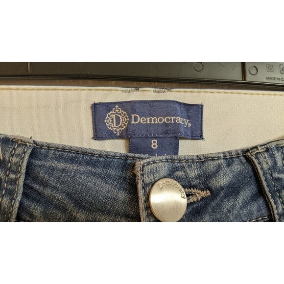 Women's DEMOCRACY Ab Solution Light Blue Ankle Skimmer Jeans Size 8 - Picture 5 of 9